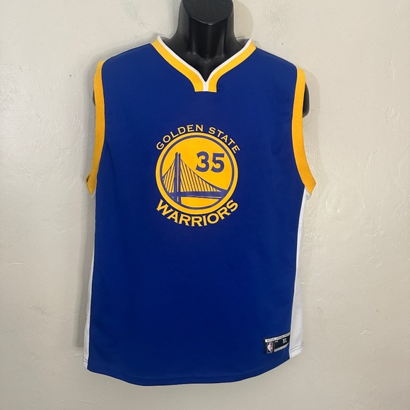 Golden State Warriors #35 Kevin Durant Jersey XL Gently worn 100% polyester - Picture 1 of 7